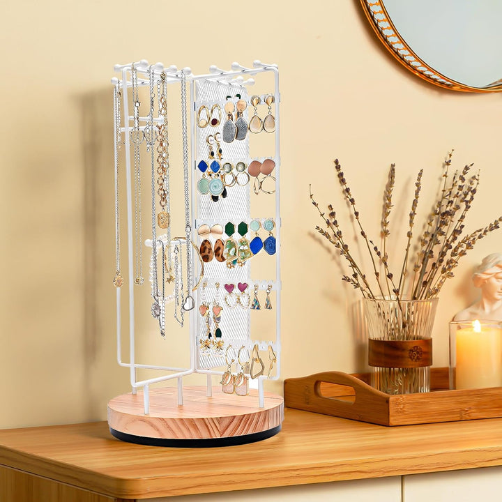 ProCase Schmuckständer Drehbarer Schmuckhalter Schmuckbaum Schmuckstander Jewelry Stand für Ohrring