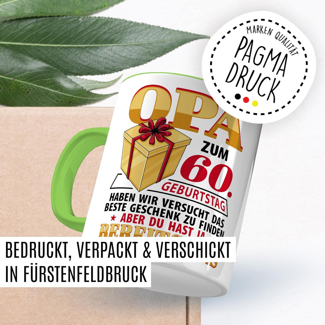 Tasse Grossvater Geschenk Opa zum 60. Geburtstag haben wir versucht das beste Geschenk zu finden, ab
