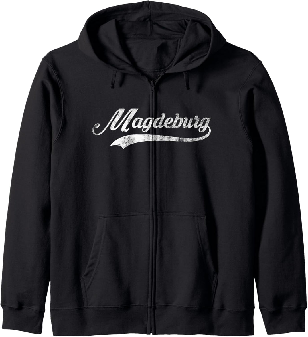 Magdeburg Stadt Vintage Design - Cool Old School Kapuzenjacke