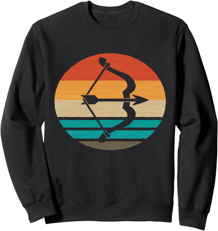 Retro Bogenjagd Bogenschiessen Bogenschütze Geschenk Sweatshirt