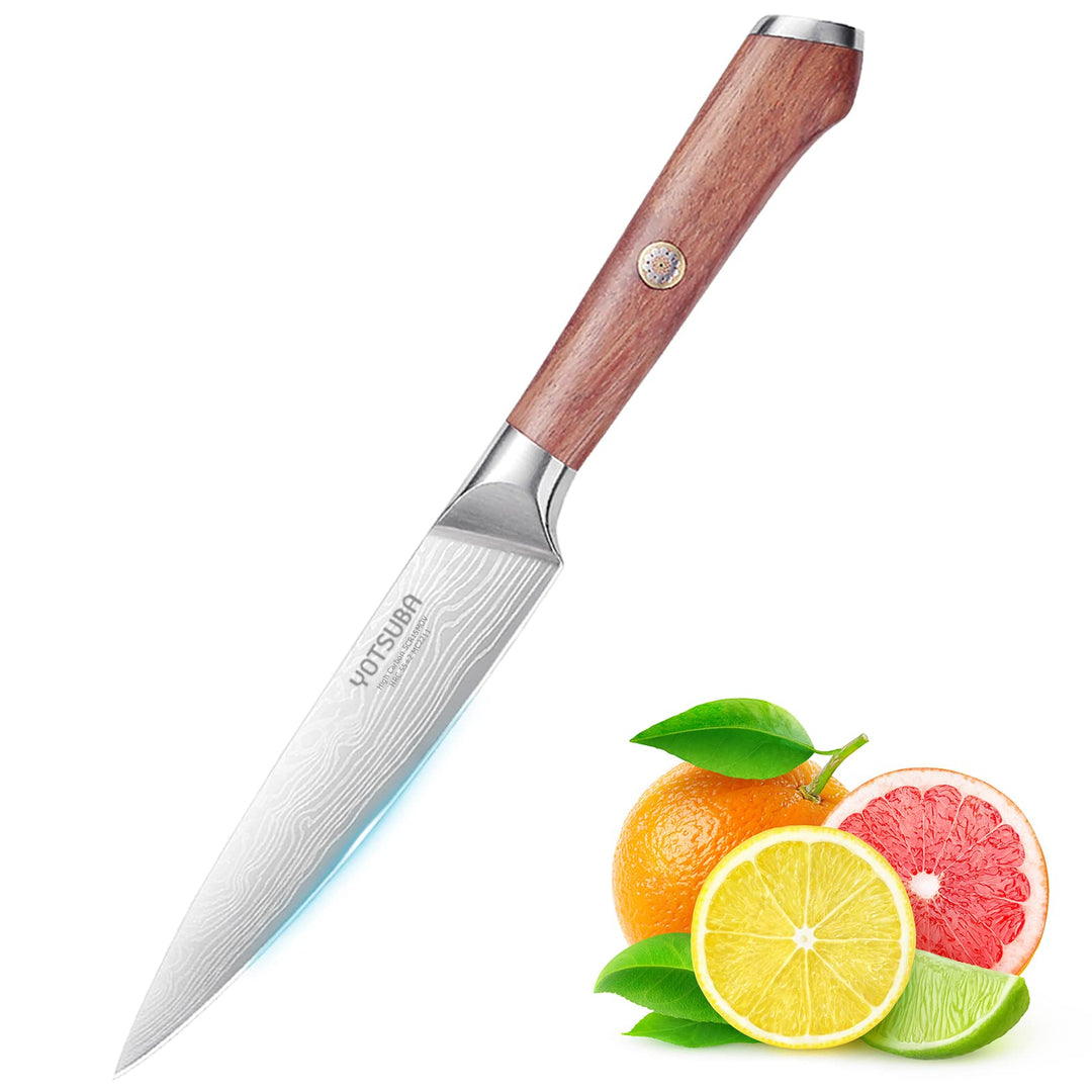 YOTSUBA Küchen-Universalmesser, 12,7 cm, kleines Kochmesser zum Hacken, Schneiden, Schälen und Schne