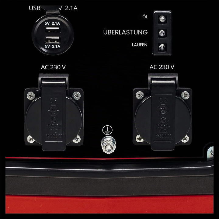 Einhell Stromerzeuger (Benzin) TC-IG 2000 (1.800 Watt Dauerleistung, Inverter-Technologie, emissions