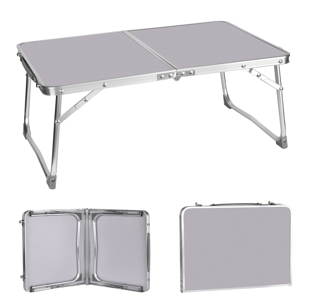 AUTOFU 60 cm Klapptisch, tragbarer, faltbarer kleiner Tisch mit Tragegriff, quadratisch, Camping-Pic