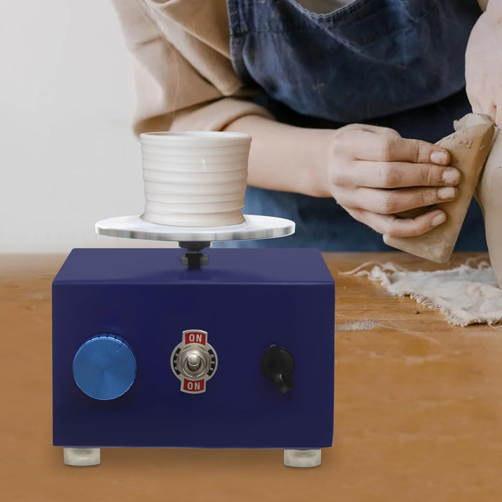 Mini-Töpferscheibe, Elektrische Töpferscheibe Maschine, Metall-Drehteller Töpferscheibe, 2000 U/min