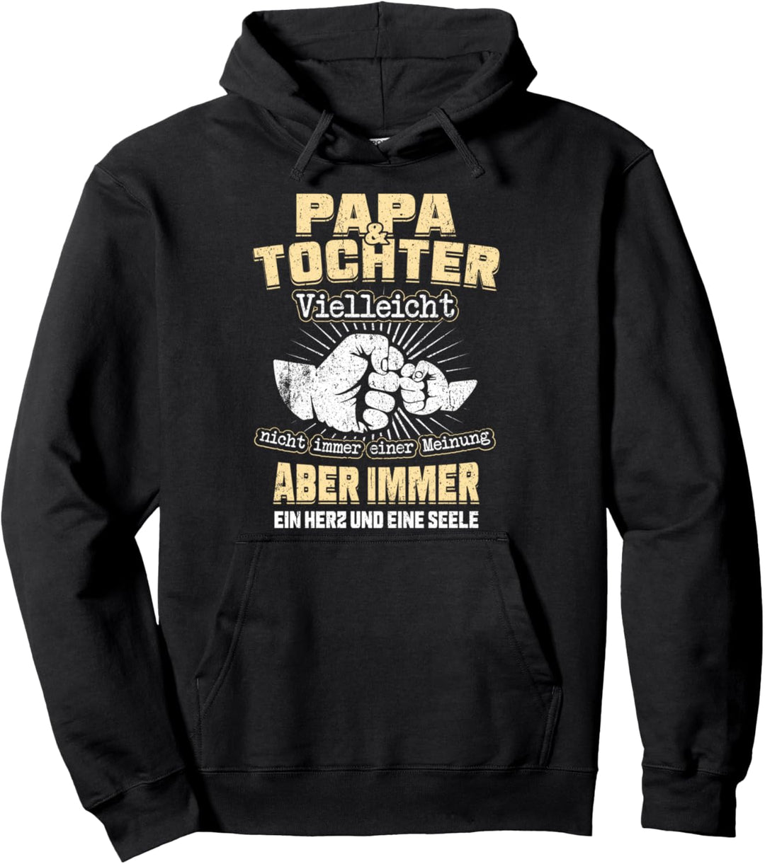 Papa und Tochter Ein Herz und eine Seele Vatertag Geschenk Pullover Hoodie