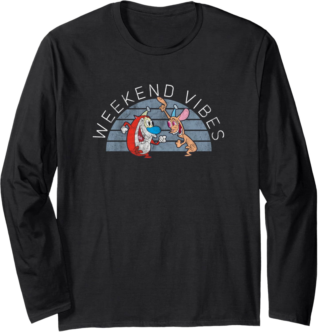 Ren and Stimpy Weekend Vibes Dancing Langarmshirt