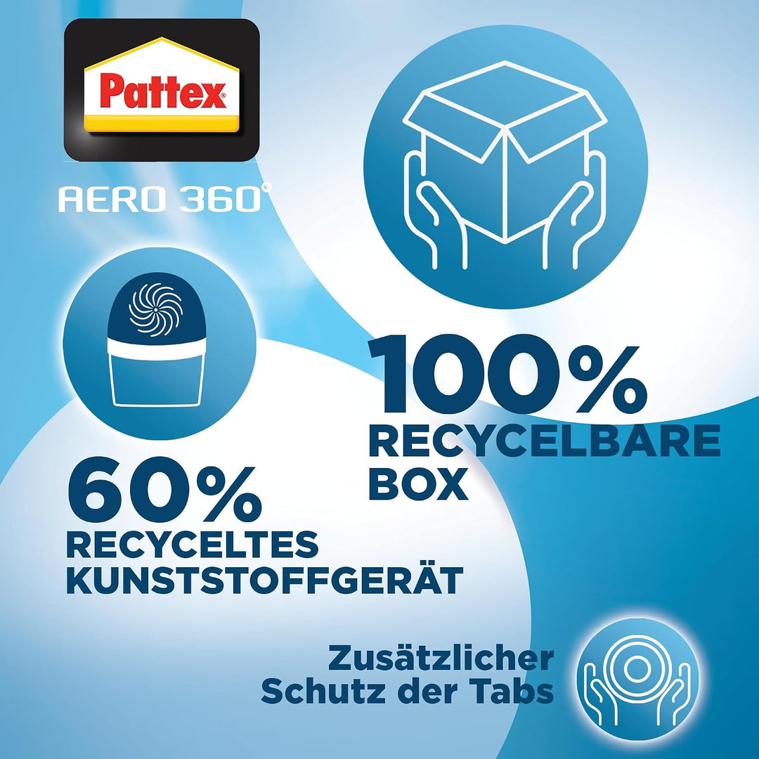 Pattex AERO 360° Neutral Tabs Nachfüllpack, reduzieren Feuchtigkeit und schlechte Gerüche, Nachfüllt