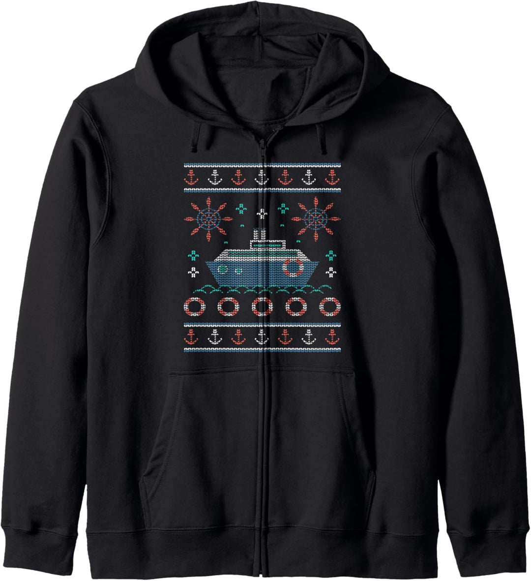 Kreuzfahrtschiff Weihnachten hässlicher Pullover lustiges Kapuzenjacke