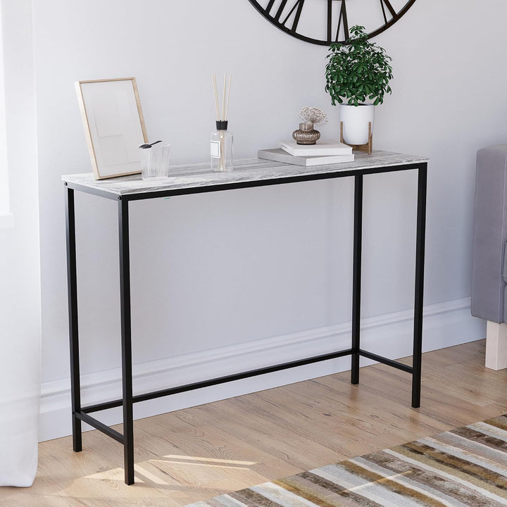 Vida Designs Brooklyn Konsolentische, Holzwerkstoff, Grau, No Drawer