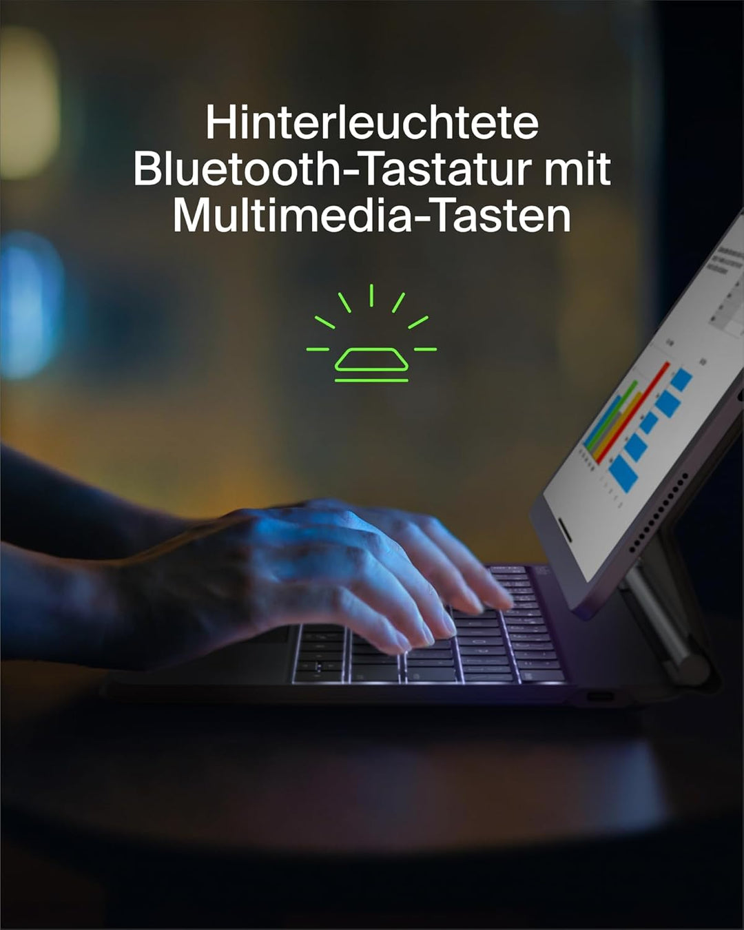 Belkin Pro Tastatur m. Hülle BBZ002de-v3 iPad 10.9" (10th Generation), iPad 10.9" (10th Generation)