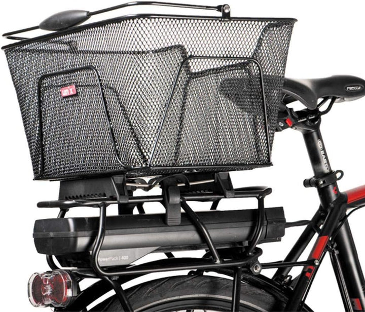 Unix Unisex – Erwachsene Reano Topklip Fahrradkorb, schwarz, 41x30x21cm
