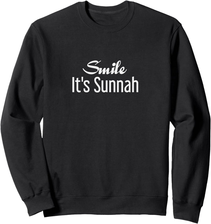 Smile It's Sunnah Islamische Muslimische Kleidung Geschenk Sweatshirt