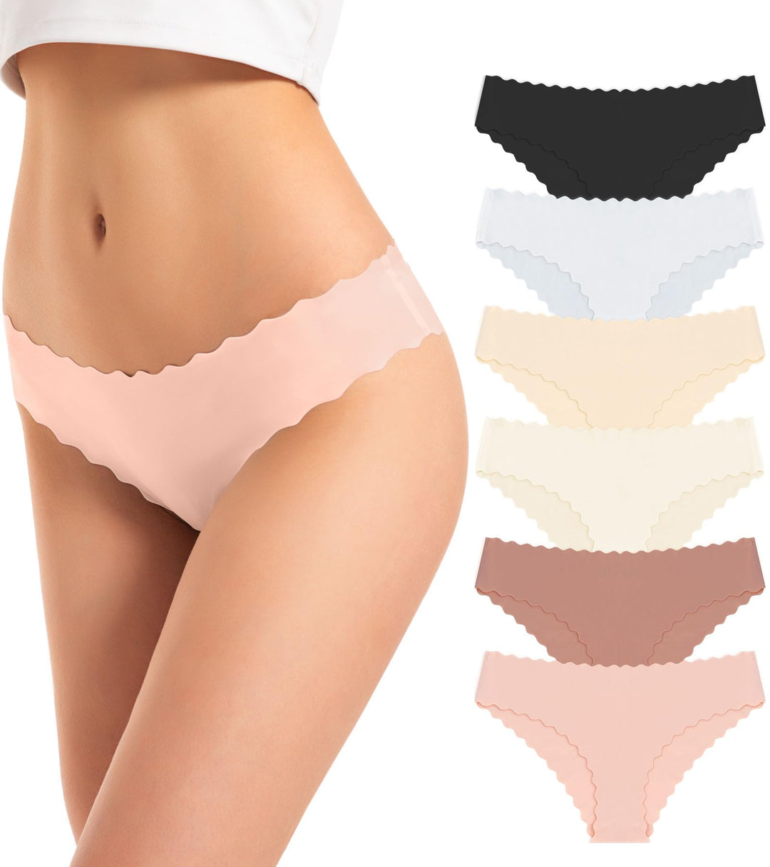 TANSTC Unterhosen Damen Nahtlose Unterwäsche Frauen Seamless Slips Stretch Damenunterwäsche Hipster