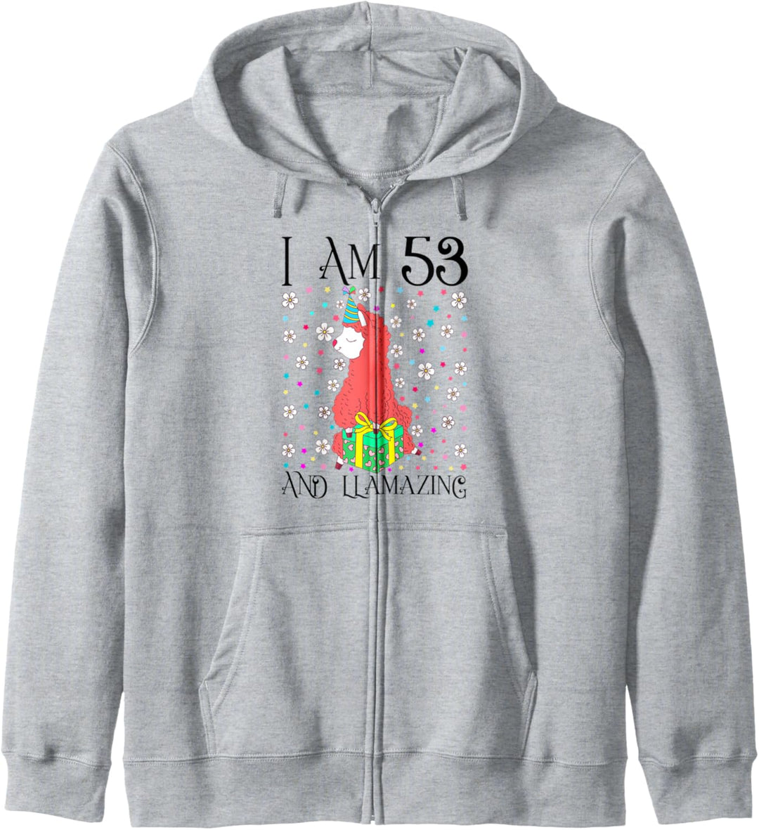 I am 53 and LLamazing Girl 53rd Llama Birthday Party Gift Kapuzenjacke