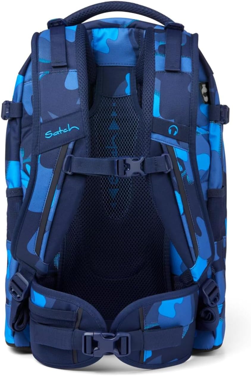 satch pack Schulrucksack ergonomisch, 30 Liter, Organisationstalent 30 Liter Troublemaker - Blau, 30