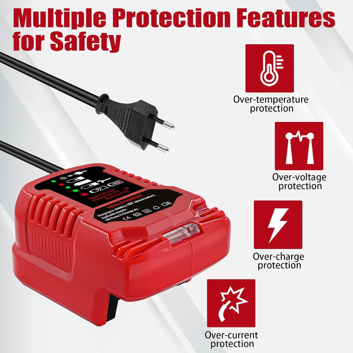 PXC Ladegerät für Einhell 18V Batterie, Cordless Tool Akku Ladegerät Power X-Change Schnellladegerät