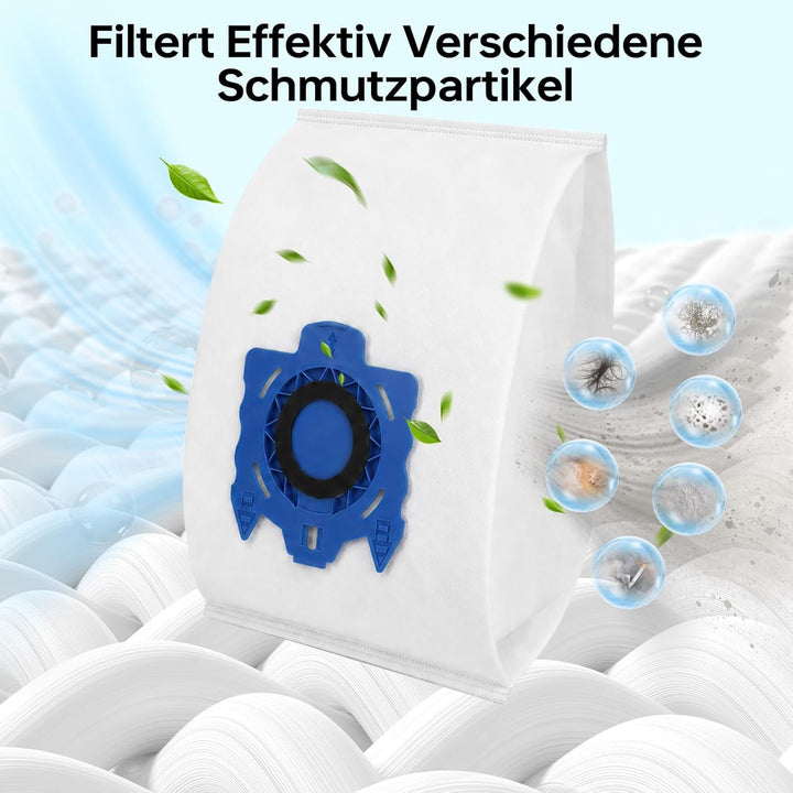 14 Staubsaugerbeutel mit 8 Filter Kompatibel mit Miele GN Serie S2 S4 S5 S6 S8, Complete C2/C3, Clas