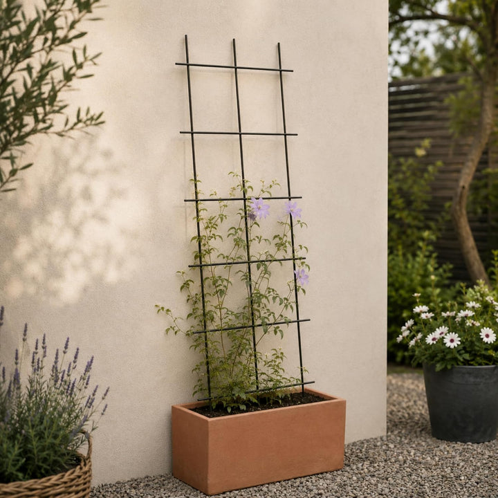 KADAX Rankgitter, Gitterspalier für Garten, Pflanzen, Balkon, Terrasse, Metall Spalier, Rankhilfe, K