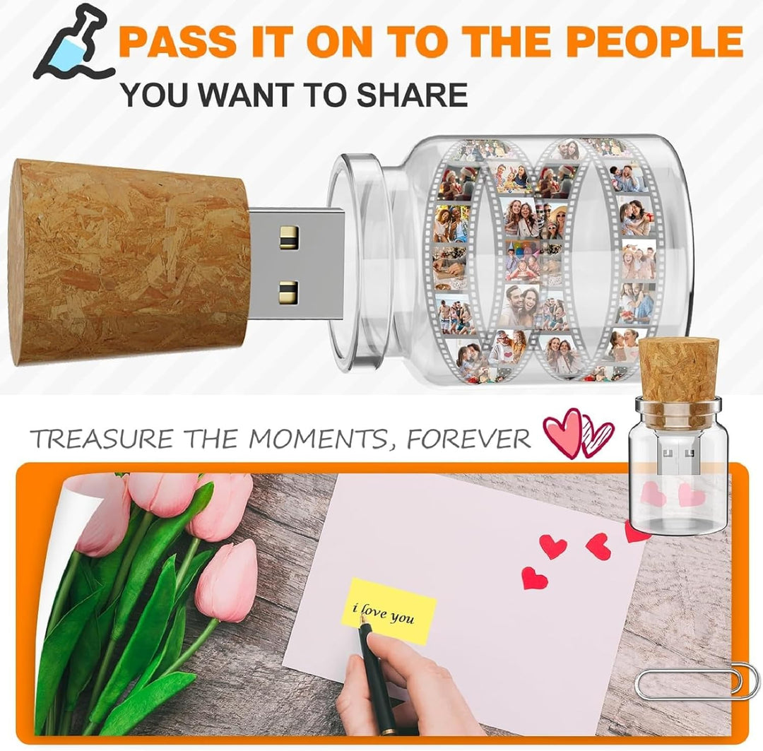 10PCS 4GB niedliche Drift Flasche USB Flash Drive Memory Stick verstauen Disk Weihnachts Geschenk gr