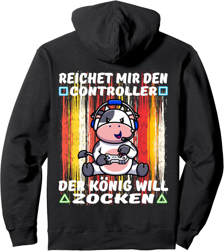 Gaming Zocken Konsole - Reicht Mir Den Controller Der König Pullover Hoodie