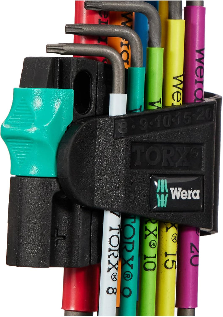 Wera 967 SPKL/9 Torx BO Multicolour Winkelschlüsselsatz, BlackLaser, 9-teilig, 05024335001