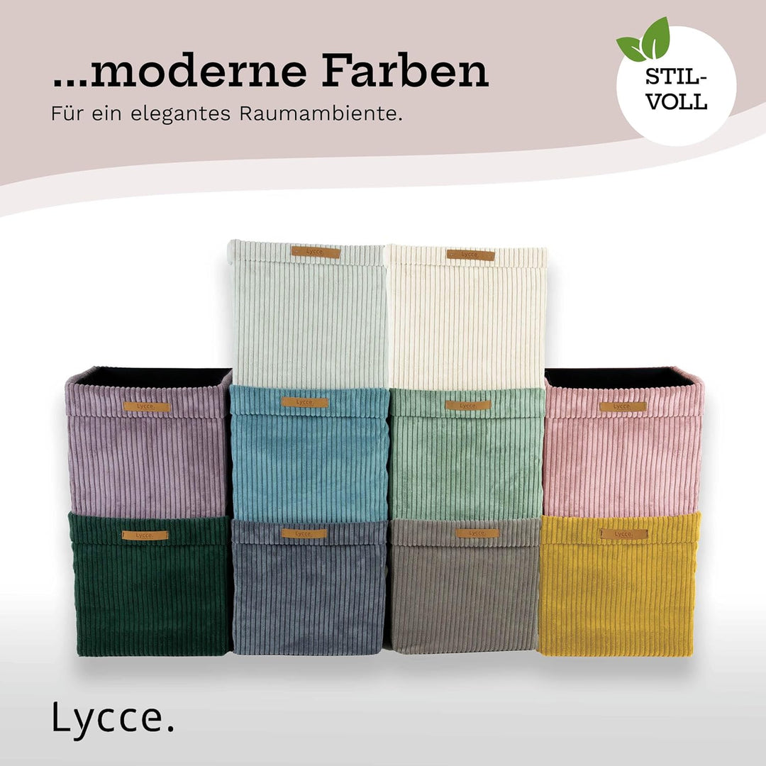Kallax Boxen Cord 2er Set| Kallax Einsatz 33x33xH31cm | Aufbewahrungsbox mit waschbarem Cord-Bezug p