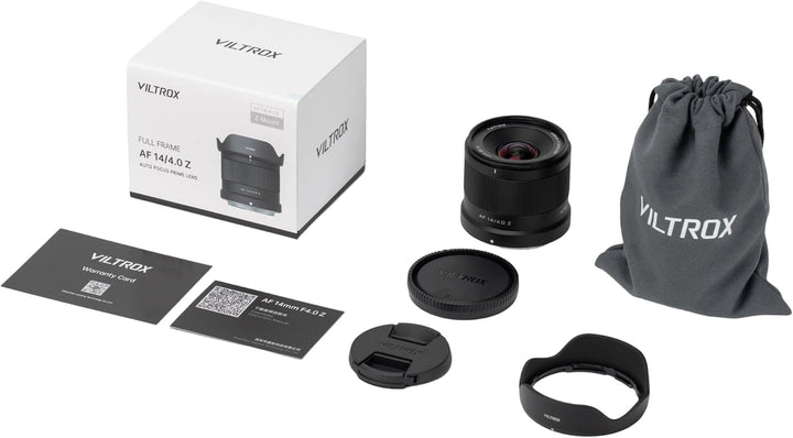 VILTROX 14mm f4.0 Z, AF 14mm f4.0 Air Z Mount Objektiv für Nikon, Vollformat Autofokus Ultraweitwink
