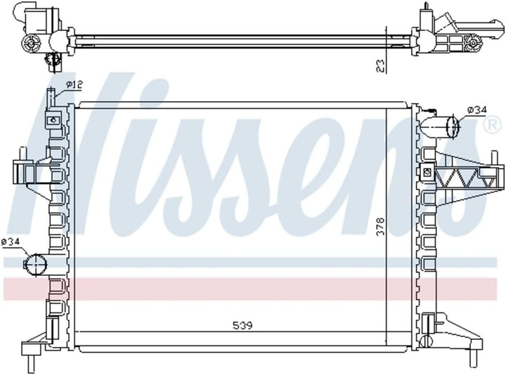 Nissens 63008 Kühler, Motorkühlung