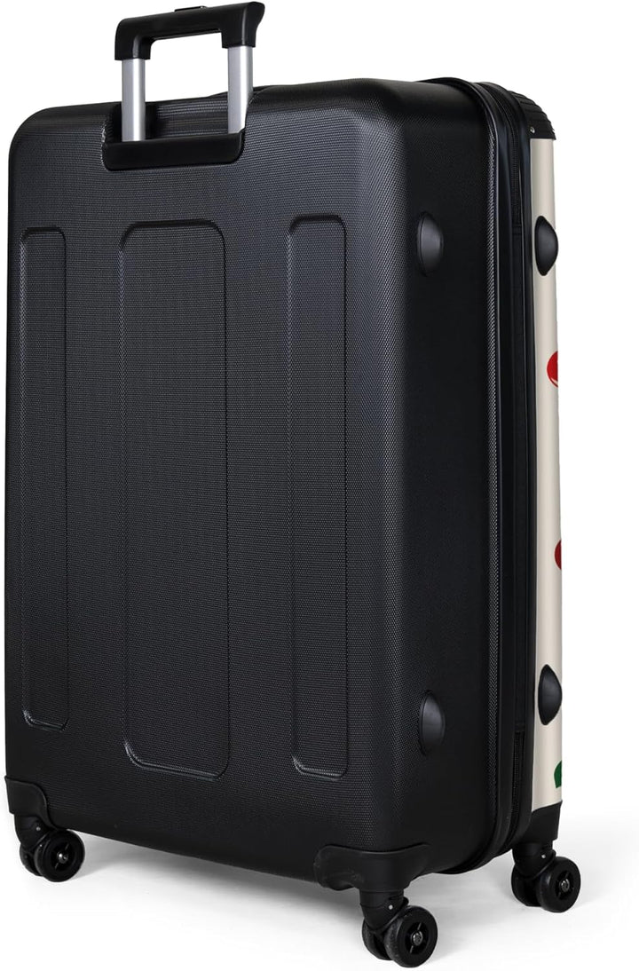 NoBoringSuitcases.com® Koffer XL Gross 77x51.5x28 cm Hartschale Reisekoffer 4 Rollen Leicht Koffer T