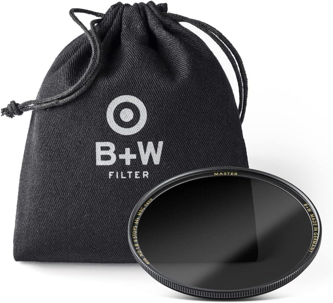 B+W Graufilter ND 1,8 MRC Nano Master 82mm (16x vergütet, Slim, Premium)