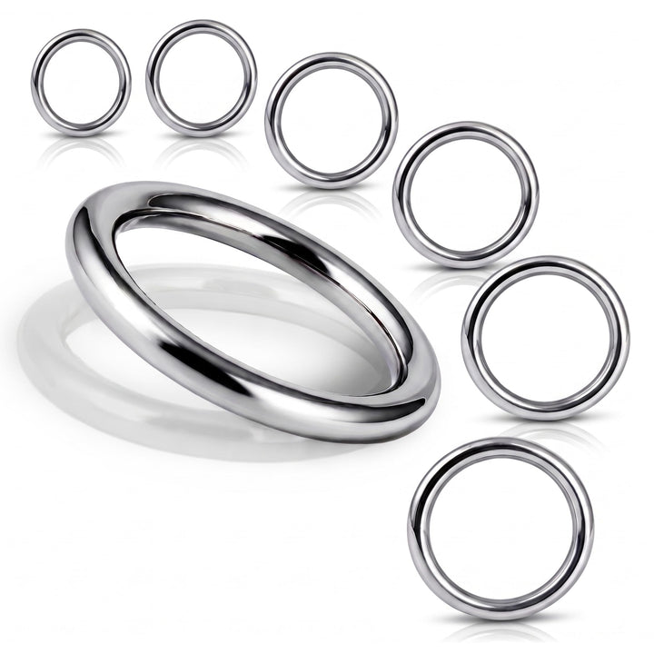 PROTECH 10 Stück O-Ring Edelstahlringe - Ring 6x45mm Rundringe aus rostfreiem Edelstahl A4 V4A gesch
