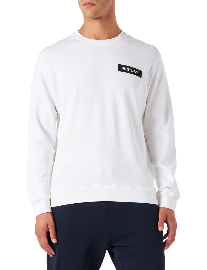 Replay Herren Sweatshirt, 001 White