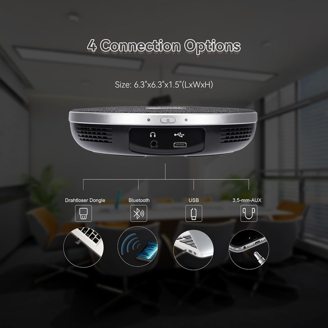 TONGVEO 4K PTZ-Konferenzkamerasystem, KI-Auto-Tracking, 3X Zoom, 4K PTZ-Kamera mit USB 3.0/HDMI &amp; 93