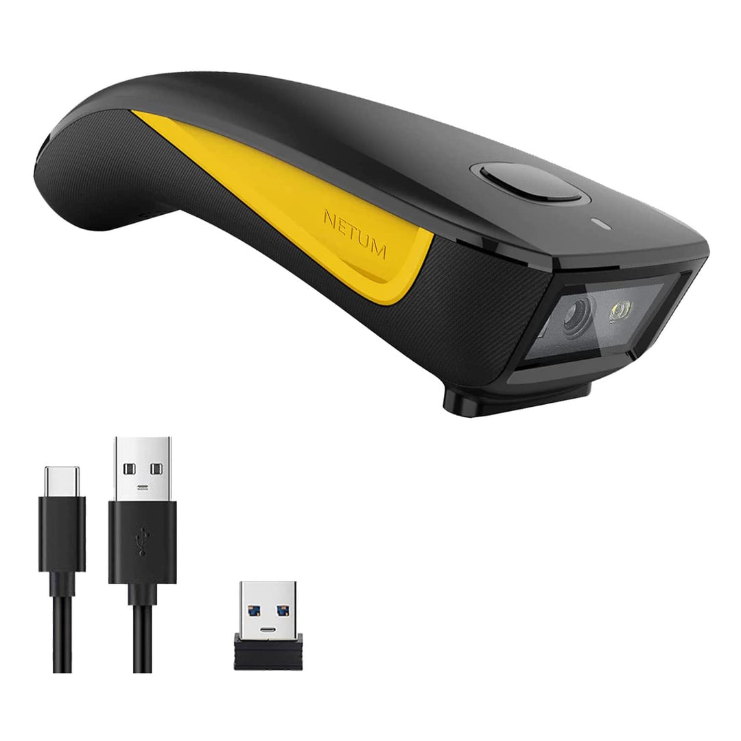 NETUM C750 Wireless Barcode Scanner Bluetooth Compatible Small Pocket USB 1D 2D QR Code Scanner for