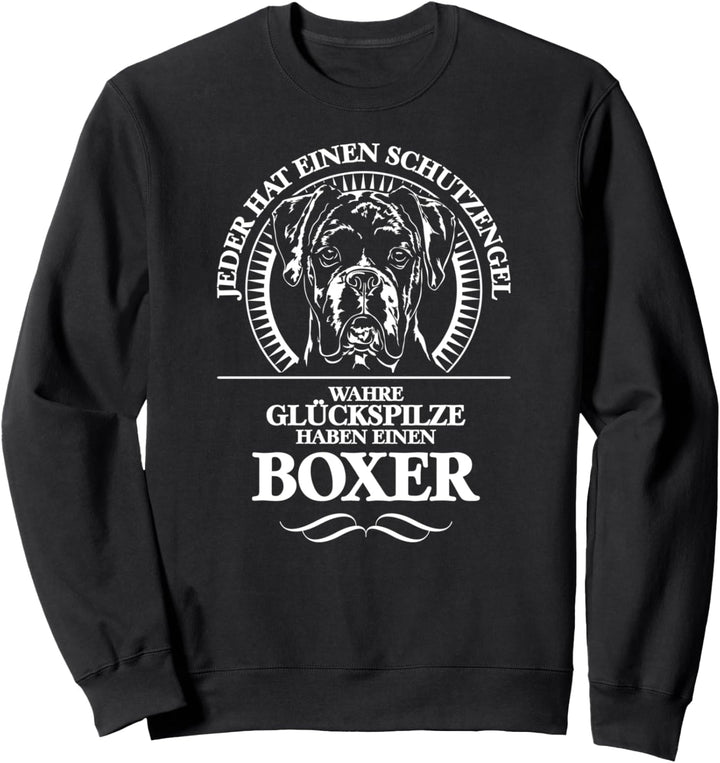Deutscher Boxer Schutzengel Hund Hundespruch Sweatshirt