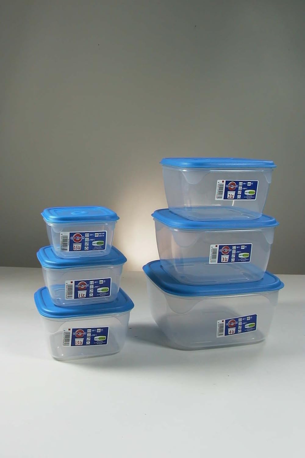 GioStyle luftdicht, quadratisch, Blau – Container 4.0 L