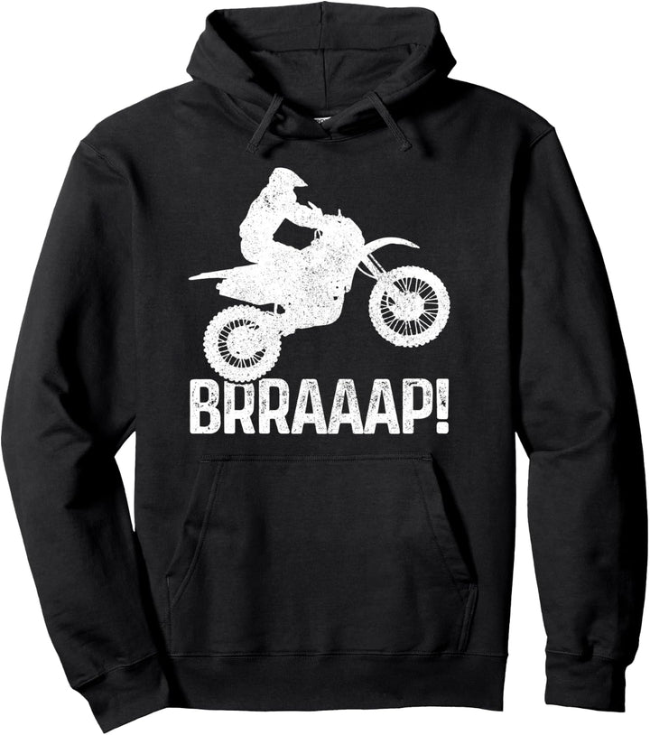 Motocross Braaap Braap MX Enduro Motorrad Lustig Geschenk Pullover Hoodie