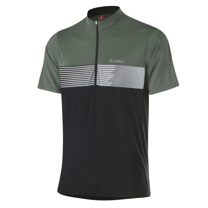 LÖFFLER Bike Tricot Scala 58 Black - Green, 58 Black - Green