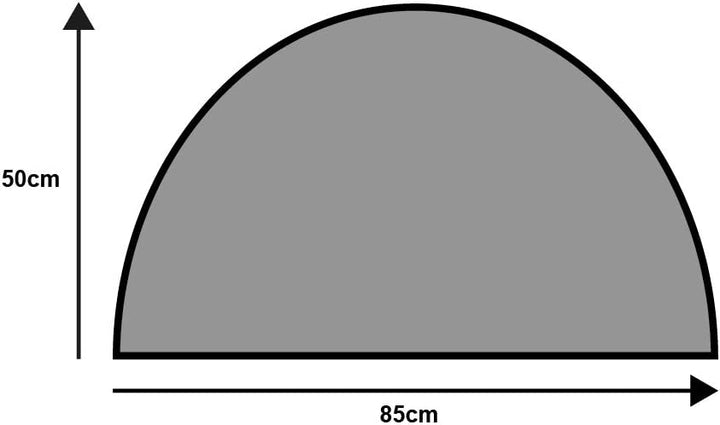 wash+dry Fussmatte, Round Rainbow 50x85 cm, innen und aussen, waschbar