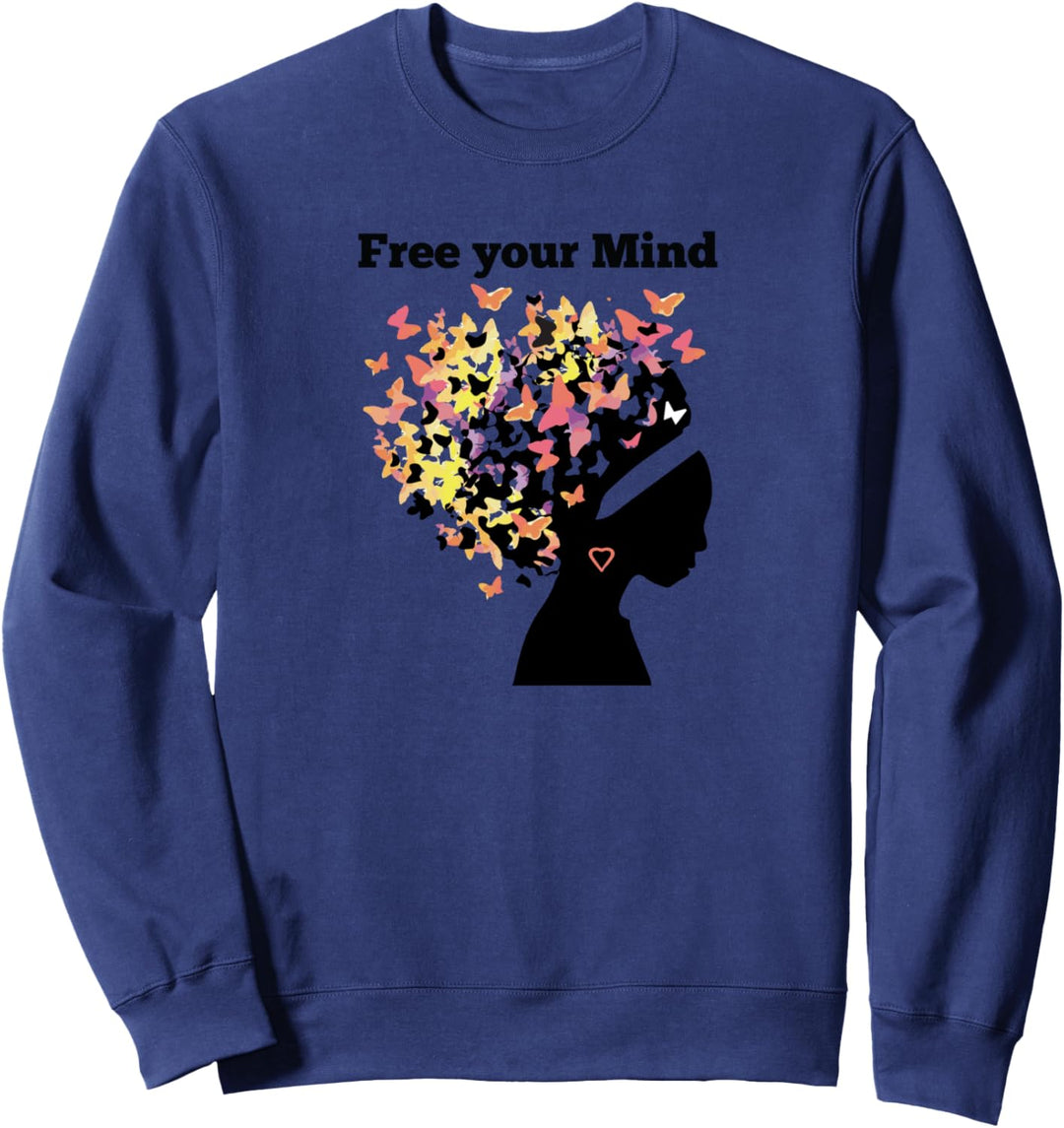Free Your Mind Schöner Vintage Hippie Sweatshirt