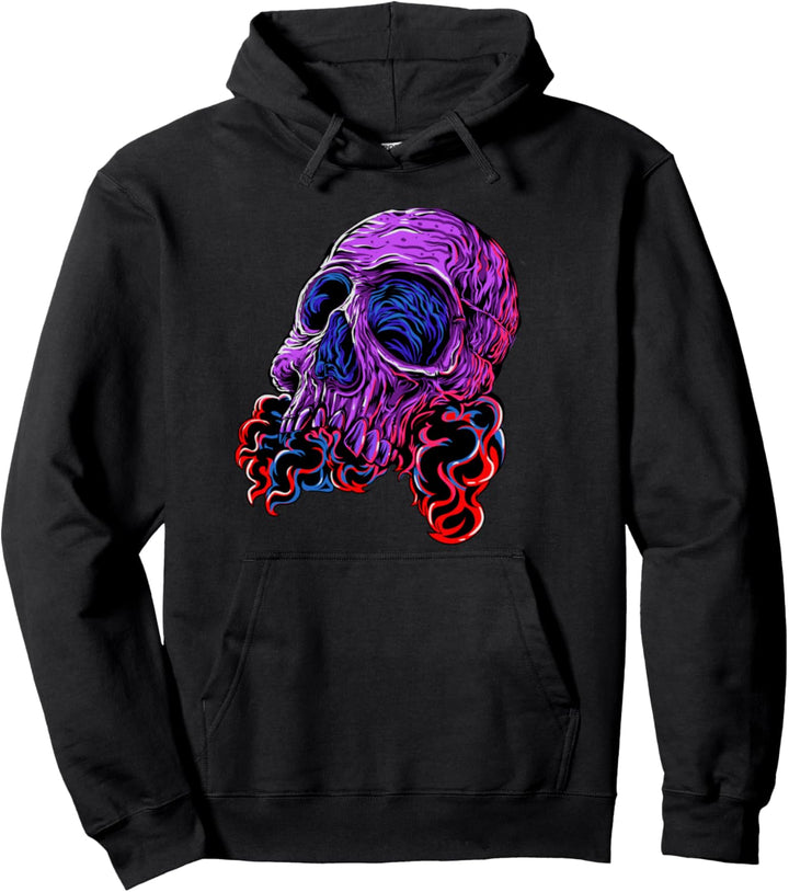 Punk Rock Hipster Grunge Goth Totenkopf Pullover Hoodie