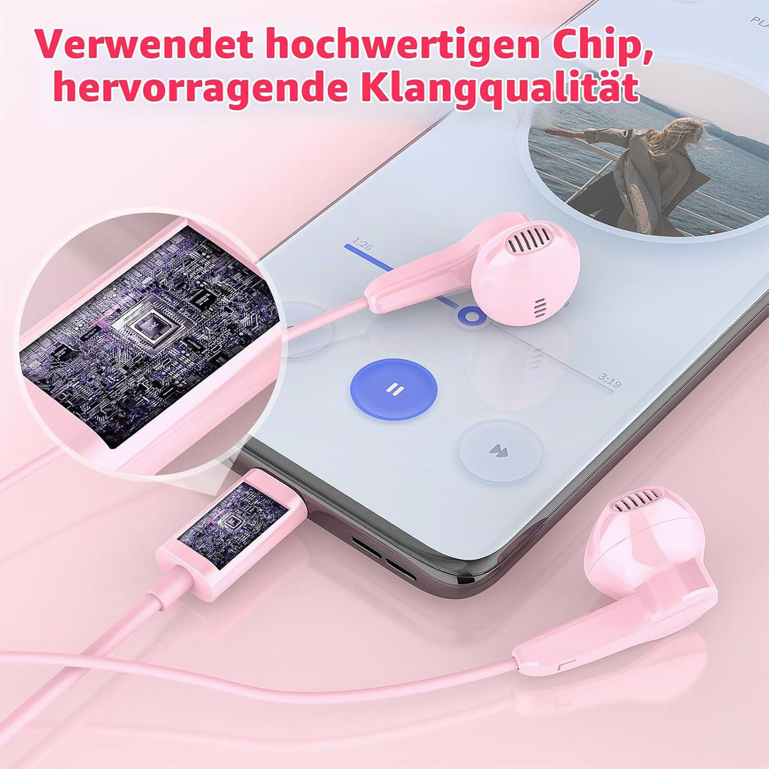 USB C Kopfhörer für Samsung Galaxy A36 A56 A57 A37 A26 A27 5G S25 S26 Ultra | Magnetische USB C Head