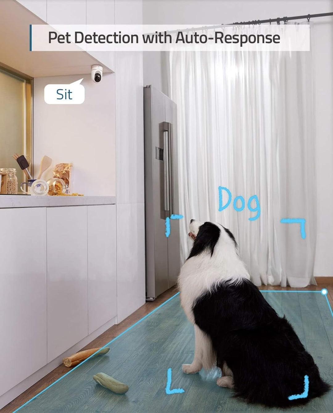eufy Security Solo IndoorCam P24, 2K Überwachungskamera, Schwenk-Neige-Sicherheitskamera, WLAN, Pers