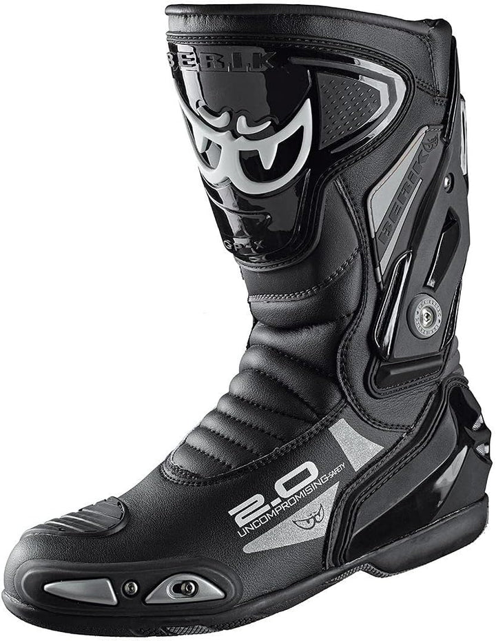 Berik Shaft 2.0 Motorradstiefel, schwarz, 40 40 EU Schwarz, 40 EU Schwarz