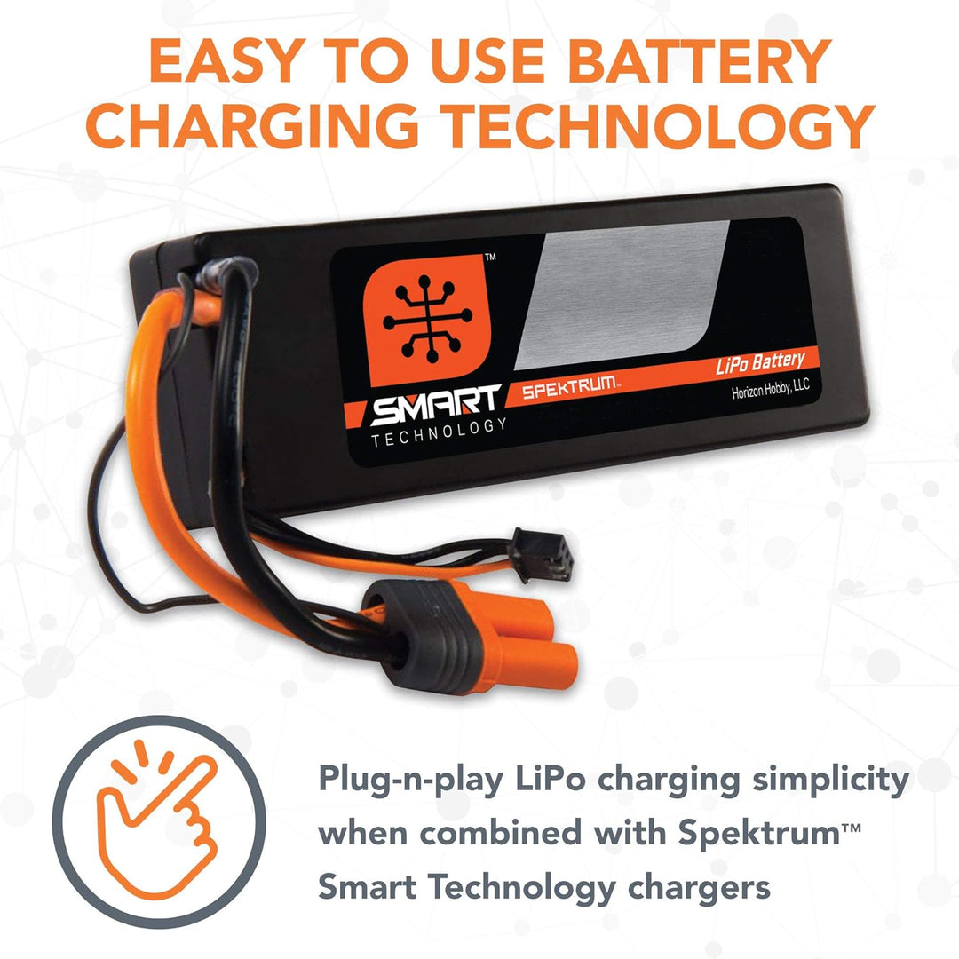 7,4 V 5000mAh 2S 100C Smart Hardcase LiPo-Akku: IC5