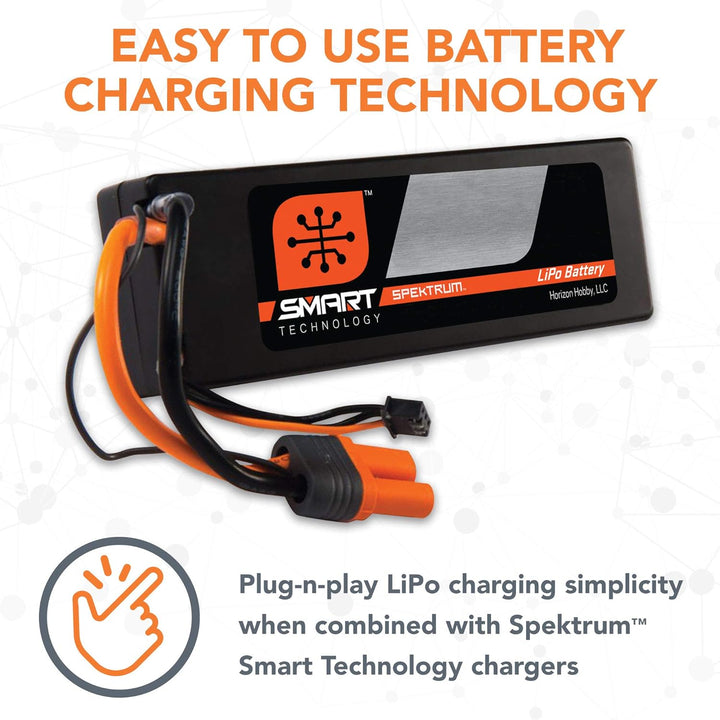 7,4 V 5000mAh 2S 100C Smart Hardcase LiPo-Akku: IC5