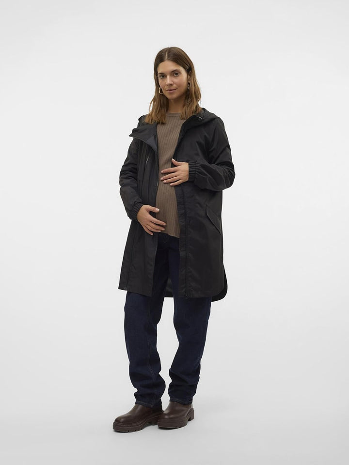 MAMALICIOUS Female Jacke Stehkragen Elastische Bündchen Mantel Kalamata M, Kalamata M