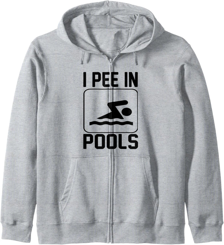 Ich pinkle in Pools - lustig Kapuzenjacke