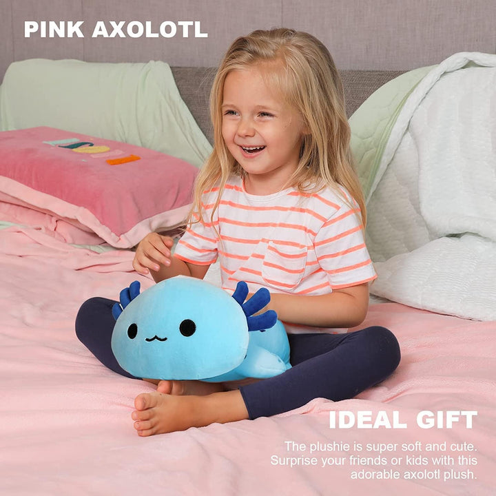 shownicer Plüschtier Axolotl Kuscheltier Stofftier Kawaii Axolotl Plüsch Kissen Spielzeug Wurfkissen