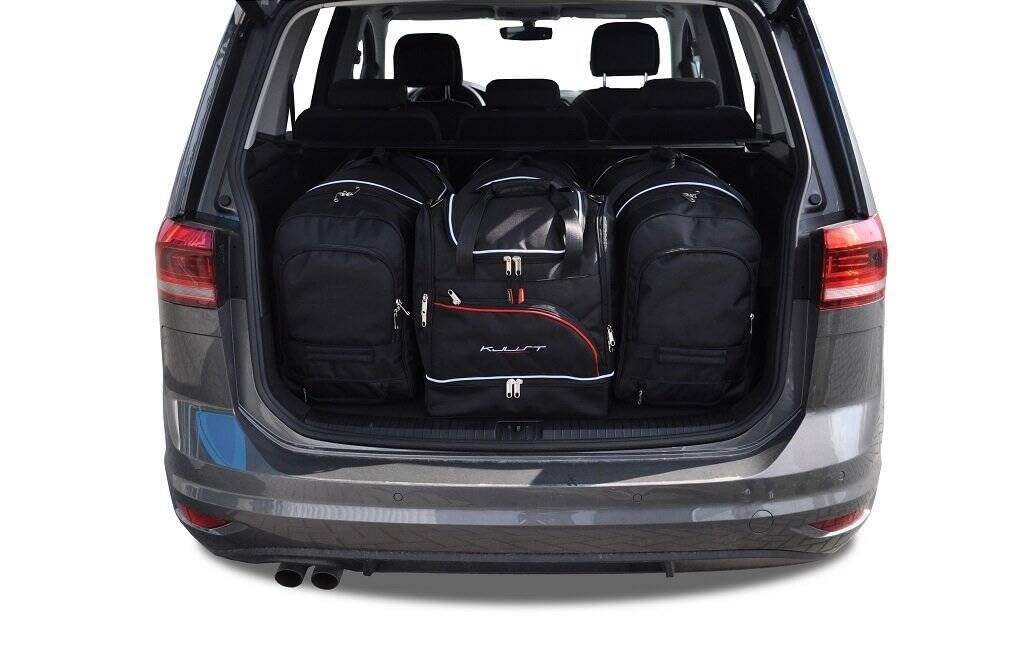 KJUST Dedizierte Kofferraumtaschen 4 stk kompatibel mit VW TOURAN III (5T) 2015+